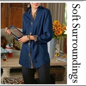 Soft Surroundings Tencel “Weekend Shirt”